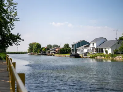 Homes in Lighthouse Cove. 
